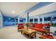 Spacious covered outdoor living area with comfortable seating, ideal for entertaining or relaxing in a stylish setting at 720 Bay Esplanade, Clearwater Beach, FL 33767