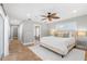 Bedroom with great natural light, ceiling fan, and en-suite bathroom access at 9016 Bay Ne St, St Petersburg, FL 33702