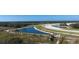 Aerial view showcasing the community's serene lakes and expansive green spaces at 12688 Lily Quartz Loop, Parrish, FL 34219