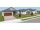 These single Gathering homes have attached garages and manicured landscaping at 12688 Lily Quartz Loop, Parrish, FL 34219