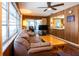 Relaxing living room area with access to a patio and backyard space at 1830 Oak Forest S Dr, Clearwater, FL 33759