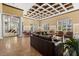 Large clubhouse offers plenty of seating and dining, perfect for entertaining guests, with a cozy fireplace area at 2442 Silvermoss Dr, Wesley Chapel, FL 33544