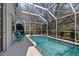 A refreshing backyard pool, screened in and ready for entertaining at 2442 Silvermoss Dr, Wesley Chapel, FL 33544