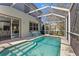 A refreshing backyard pool, screened in and ready for entertaining at 2442 Silvermoss Dr, Wesley Chapel, FL 33544