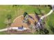 Overhead view of a neighborhood playground with slide, bench and mulch ground covering at 30226 Merilee Pl, Wesley Chapel, FL 33545