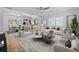 Open-concept living room flowing into a dining area and modern kitchen at 311 W Fern St, Tampa, FL 33604