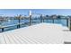 Well-maintained boat dock with a boat lift and spacious platform area at 351 S Julia Cir, St Pete Beach, FL 33706