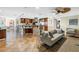 Spacious open-concept living area, perfect for entertaining, with seamless flow into the kitchen at 351 S Julia Cir, St Pete Beach, FL 33706
