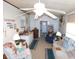 Cozy living room with comfortable seating and a ceiling fan at 36624 Kay Ave, Zephyrhills, FL 33542