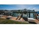 Waterfront docks with boat lifts and calm water views, providing convenient access to boating at 5196 Beach Se Dr # B, St Petersburg, FL 33705