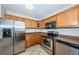 Updated kitchen with stainless appliances and ample cabinet space at 5196 Beach Se Dr # B, St Petersburg, FL 33705