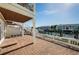 Brick-covered patio with waterfront views of boat docks and condo neighborhood at 5196 Beach Se Dr # B, St Petersburg, FL 33705