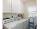 Laundry room with washer, dryer, and storage cabinets at 6001 Bahia Del Mar Cir # 429, St Petersburg, FL 33715