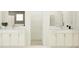 Bright bathroom featuring dual sinks, modern fixtures, and ample counter space at 6834 E 115Th St, Palmetto, FL 34221