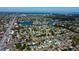 Aerial view showing the property's location within a charming neighborhood near water, parks and city at 210 83Rd N Ave, St Petersburg, FL 33702