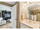 Well-lit bathroom with an open doorway to the living area enhancing space and flow at 345 Bayshore Blvd # P9, Tampa, FL 33606