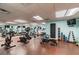 Well-equipped gym with various cardio machines, weights, and exercise equipment for a complete workout at 345 Bayshore Blvd # P9, Tampa, FL 33606