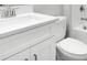 Bathroom features a white vanity with sink, toilet, and tub-shower combination at 3563 Santa Caterina Blvd, Bradenton, FL 34211