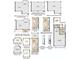 Optional configurations of a floorplan including kitchen layouts, studies, lanais, and tandem garages at 3563 Santa Caterina Blvd, Bradenton, FL 34211