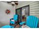 Inviting patio with comfortable seating and view of the open-concept interior at 538 Walden Ct, Dunedin, FL 34698