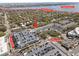 Aerial view showcasing the property's location near Bayshore Blvd and Hyde Park Village at 711 S Oregon Ave, Tampa, FL 33606