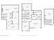 Detailed floor plan showcasing the layout of all three floors including dimensions of rooms at 711 S Oregon Ave, Tampa, FL 33606