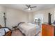 Bedroom with carpet and ceiling fan at 712 Hazy Meadow Ct, Brandon, FL 33510