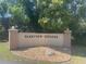 A welcoming Parkview Estates entrance sign flanked by decorative rock and greenery at 1220 Parkview Ln, Largo, FL 33770