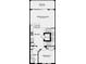 Floorplan of the main floor of a 3 story home with kitchen, balcony, gathering room and 4th bedroom at 1623 Sea Haven Dr # 307, Punta Gorda, FL 33950