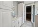 Contemporary bathroom with a sleek vanity, modern fixtures, and a glass-enclosed shower at 2915 W Bay View Ave, Tampa, FL 33611