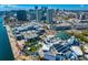 Wide aerial shot of the downtown Tampa Florida Aquarium and surrounding area at 449 S 12Th St # 1705, Tampa, FL 33602