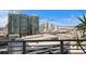 City skyline view from the apartment balcony, with ample space at 449 S 12Th St # 1705, Tampa, FL 33602