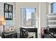Bright and airy home office with large window offering city views at 449 S 12Th St # 1705, Tampa, FL 33602