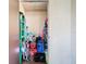 Storage room, filled with various supplies, tools, and boxes at 513 Hammock Pine Blvd, Clearwater, FL 33761