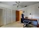 Functional home office with a desk, storage, and natural light, ideal for remote work or study at 5521 80Th N St # 315, St Petersburg, FL 33709