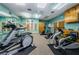 Well-equipped gym featuring treadmills, stationary bikes, and other exercise equipment with large mirrors and windows at 1010 Blue Heron Way, Tarpon Springs, FL 34689