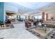 Spacious lobby area with stylish seating, elegant decor, and a grand piano for a sophisticated ambiance at 1020 New Winsor Loop # 46, Sun City Center, FL 33573