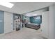 Bedroom featuring a bed and decorated blue walls at 405 Apache Trl, Brandon, FL 33511