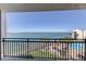 Balcony view of pool, water, beach umbrellas, and boats at 5729 Puerta Del Sol Boulevard South # 486, St Petersburg, FL 33715