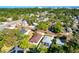 An aerial view displays the home's proximity to the cityscape at 860 17Th S Ave, St Petersburg, FL 33701