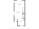 First floor plan featuring a foyer, kitchen, dining area, living room, and bathroom at 10906 Johanna Ave, Riverview, FL 33578