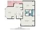 Floor plan showing the layout of a one-story home with a living room, kitchen, bedrooms, and bathrooms at 12253 Armenia Gables Cir # 12253, Tampa, FL 33612