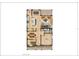 First floor plan rendering showcasing kitchen, dining, living, and study areas at 1239 36Th N Ave, St Petersburg, FL 33704