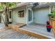 Back deck with potted plants at 129 18Th N Ave, St Petersburg, FL 33704