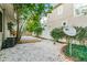 Backyard with gravel and deck with view of trees at 129 18Th N Ave, St Petersburg, FL 33704