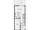 Functional floor plan showing kitchen, great room, half bath, patio, porch, foyer, and garage at 15120 Cuzcorro Ct, Nokomis, FL 34275