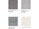 Carpet, Tile, Cabinet, and Quartz samples of possible finishes in new home at 15120 Cuzcorro Ct, Nokomis, FL 34275