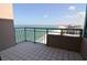 Ocean view from a balcony with blue railings in a condo at 1520 Gulf Blvd # Ph2, Clearwater Beach, FL 33767