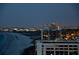 Night time city view of lit buildings and beach coastline at 1520 Gulf Blvd # Ph2, Clearwater Beach, FL 33767
