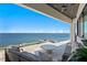 Relaxing outdoor patio seating, lounge chairs in the pool, and stunning water views at 1906 Carolina Ne Ave, St Petersburg, FL 33703